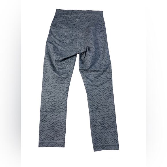 Lululemon Wunder Under Crop II  Full-On (Roll Down) Dottie Dash Slate Black - Picture 1 of 10